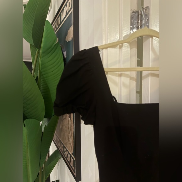 Zara Black Backless Dress with Lace-Up Detail - Picture 10 of 12